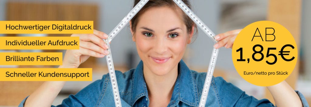 Meterstab bedrucken Banner